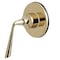 Kingston Brass KS3032ZL Three-Way Diverter Valve W/ Single-Handle & Round Plate, Brass KS3032ZL - alternate 1